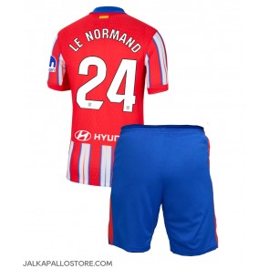 Atletico Madrid Robin Le Normand #24 Kotipaita Lapsille 2024-25 Lyhythihainen (+ shortsit)